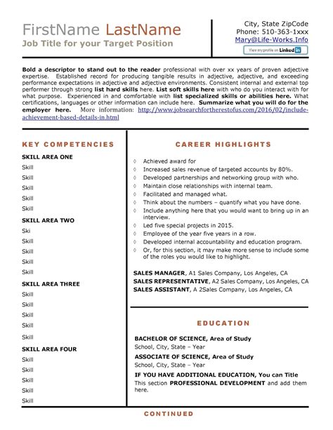 Achievement Based Resume Template – williamson-ga.us