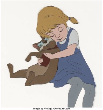 The Rescuers Penny and Rufus Production Cel Walt Disney, 1977. by Walt