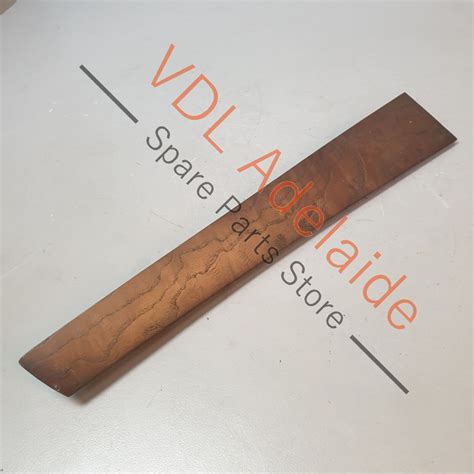audi   rear left door trim insert wood ash grain balsamico brown