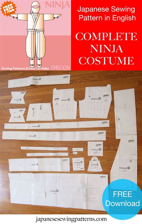 Ninja Costume Sewing Pattern - Pattern Matching Algorithms