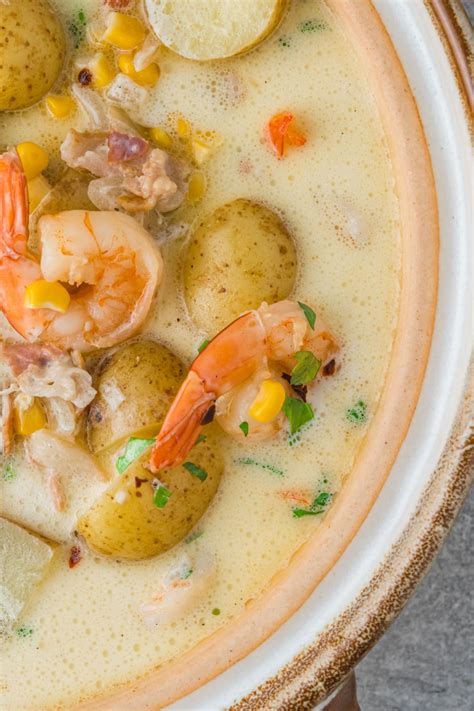 Shrimp Potato Corn Chowder - Kitchen Divas