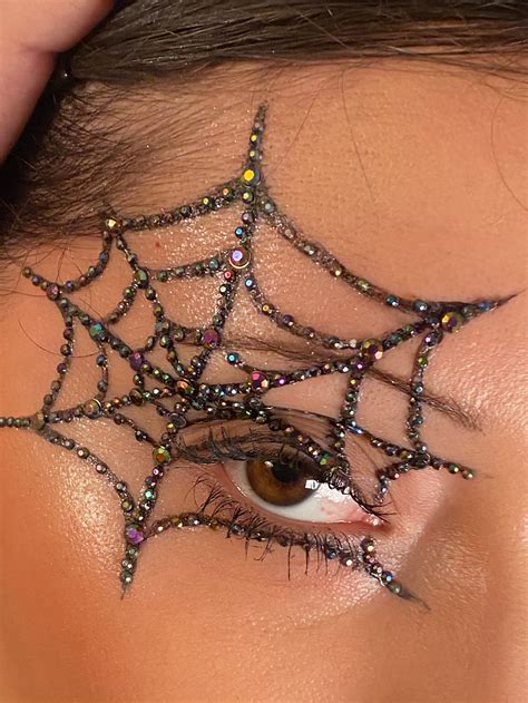 Try Sparkly Spiderweb Makeup for an Easy Halloween Costume | Tutorial ...
