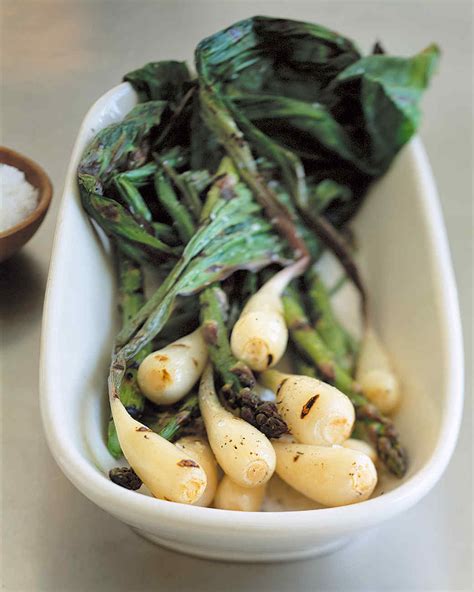 Grilled Ramps with Asparagus Recipe | Martha Stewart