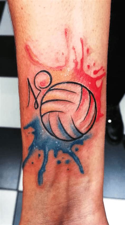 Volleyball Tattoo Design Images (Volleyball Ink Design Ideas ...