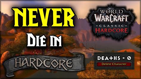 IMPORTANT Tips You NEED to survive Hardcore - Classic WoW - YouTube