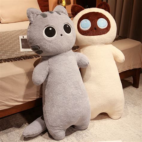 long giant cute cats plush toy stuffed animal plushie office
