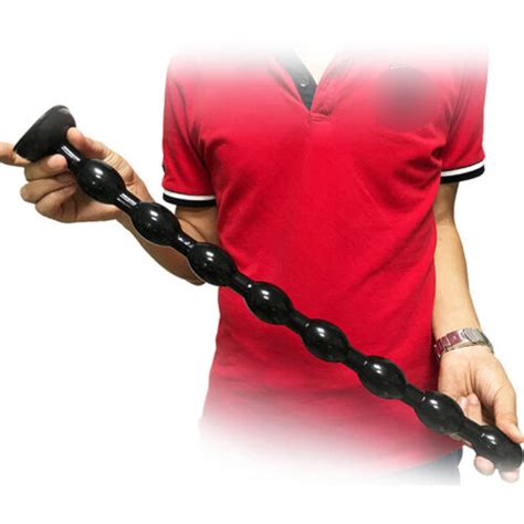19.6 Inch Long-Butt-Anal-Beads-Plug-Huge-Suction-Cup-Wide-Dildo-Women ...