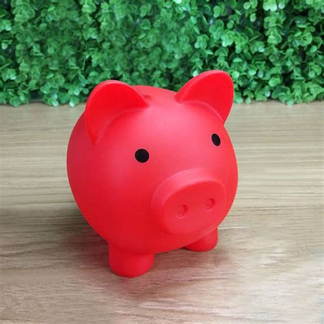 XIXISTARYY 1 piece cute piggy bank plastic pig piggy bank adult piggy