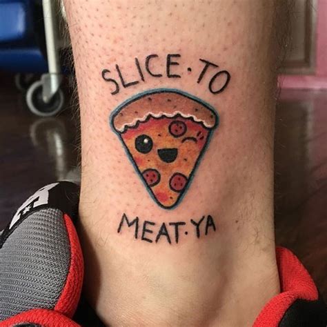 60 Tatuajes de Pizza mejores ideas deliciosamente originales