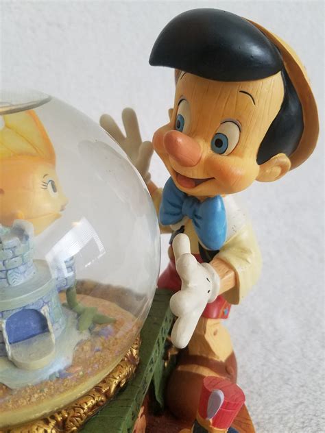 Rare Disney Pinocchio Snow Globe With Music Box That Plays - Etsy