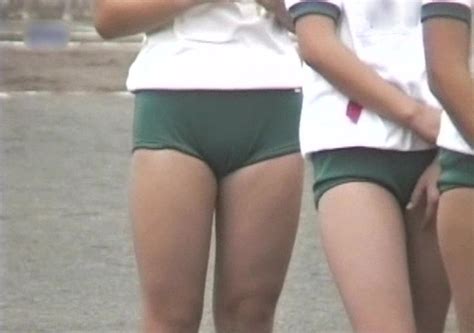 緑ブルマに刻まれたJSのマンスジをガン見！Bのアルバムs141動画レビュー | あの頃の体育