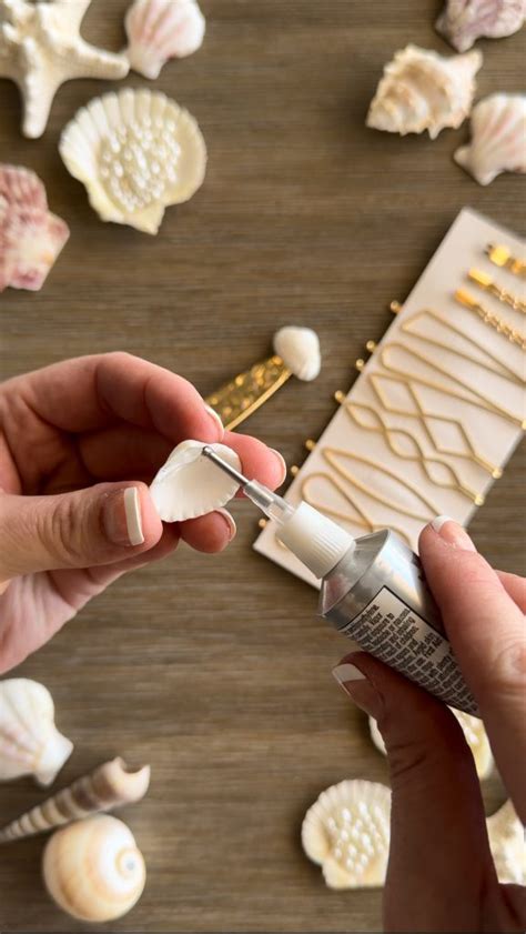 DIY Seashell Hair Pins - Domestically Blissful