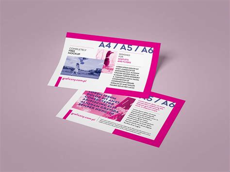 Free Horizontal Leaflet Mockup (PSD)