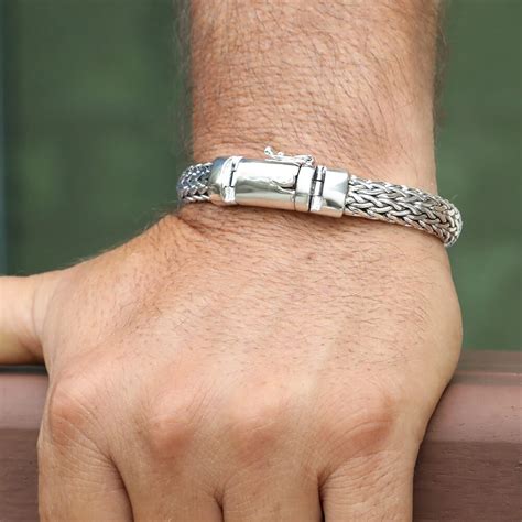 925 Silver Bracelet for Men - Size 7.5 to 10.5 Inch - VY Jewelry