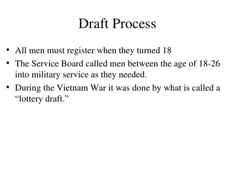 Vietnam draft and protests