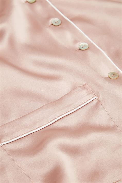 Coco Oyster Ivory Pyjamas in Silk Satin | Olivia von Halle