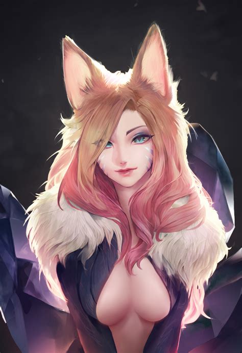 CharlesC :: LoL Ero :: Ahri :: Anime Artist (Аниме арт, Аниме-арт