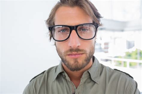 Premium Photo | Handsome man with reading glasses