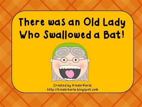 Karla's Kreations: There was an old lady who swallowed a bat!