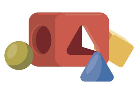 geometric nursery toy  vector art  vecteezy