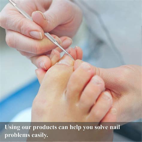 6 Pack Ingrown Toenail Files Double Sided Toenail Lifters One Side Flat