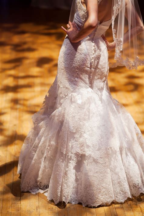 American over-bustle on lace and French under-bustle on satin beneath