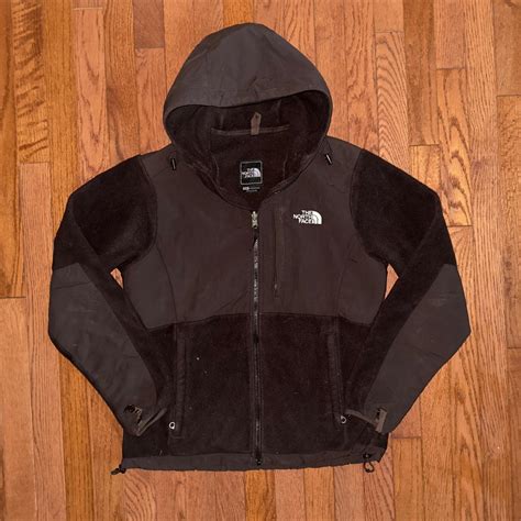the north face brown jacket size: women’s medium... - Depop