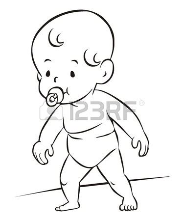 Baby Walking Drawing at GetDrawings | Free download