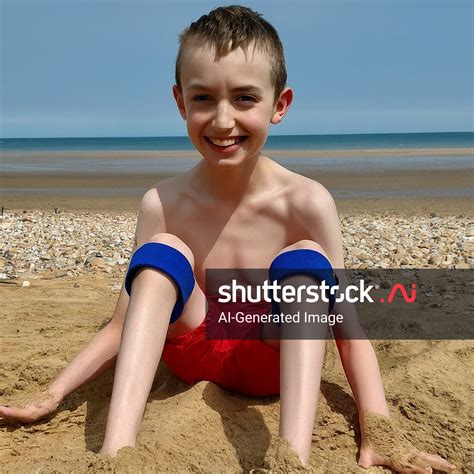 Happy Slim Boy 8 Patella Alta AI-generated image 2534372375 | Shutterstock