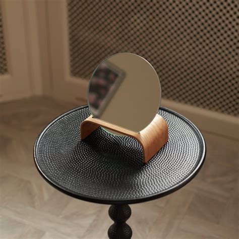 willow wooden mirror & stand | Standing mirror, Wooden mirror, Retro mirror