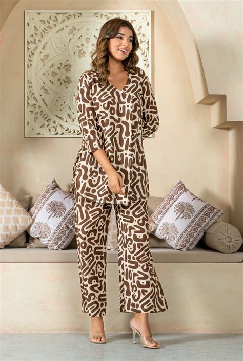 Urban Mirage Red Cotton Co-ord Set – Effortless Loungewear Style