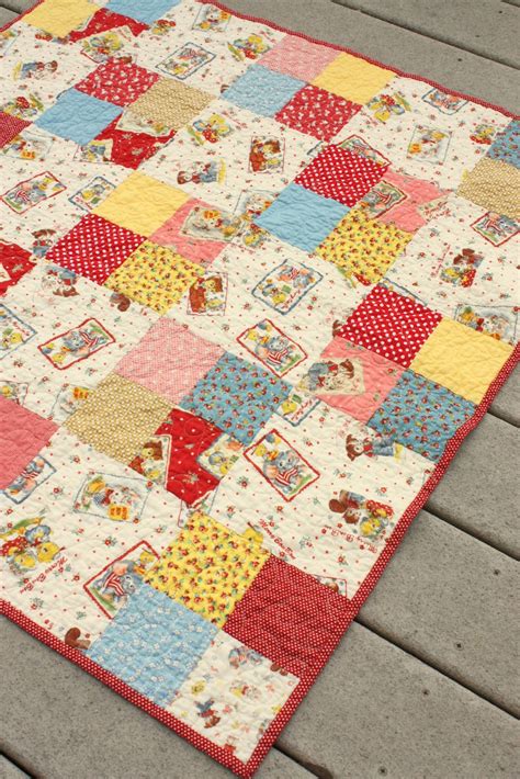 Simple Four Patch Baby Quilt