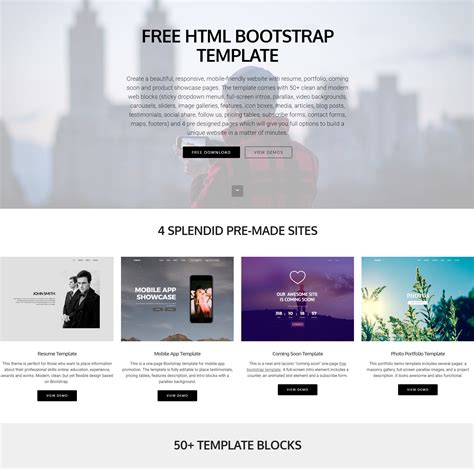 95+ Free Bootstrap Themes Expected to Get in the Top in 2021