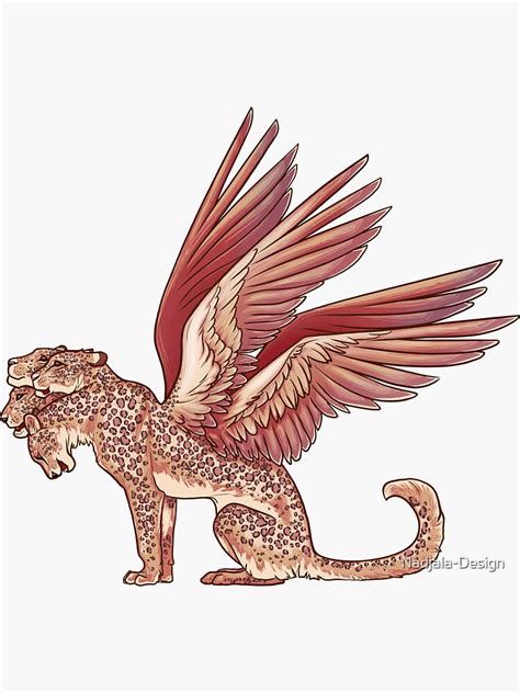 headed leopard sticker  sale  nadjala design redbubble