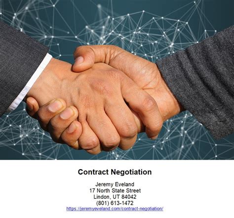 contract negotiation jeremy eveland