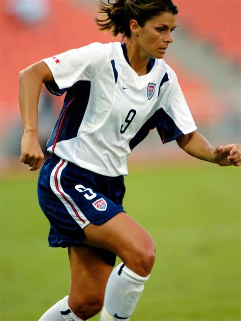 Mia Hamm Playing Soccer