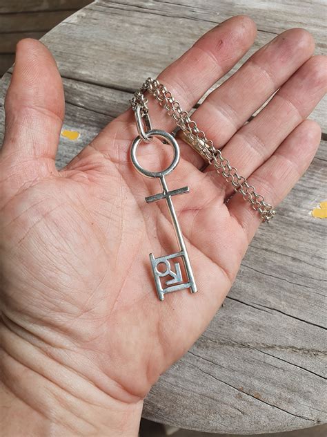 Penthouse pet key pendant,vintage,1990s,sterling silver – JEWELRY WITH