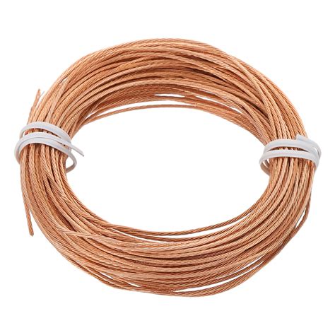 Uxcell Bare Copper Ground Wire, 18 Gauge 50 Feet Solid Braided Copper
