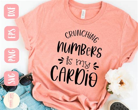 Crunching Numbers is My Cardio Svg Cardio Svg Funny Svg - Etsy Australia