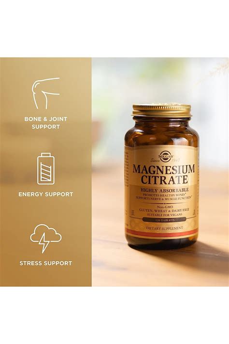 Solgar MAGNESIUM CITRATE 120 TABLET Fiyatı, Yorumları - Trendyol