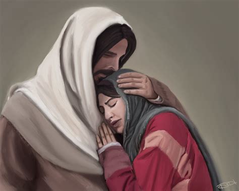 Digitaler Download von Christ Comforting Woman - Etsy.de