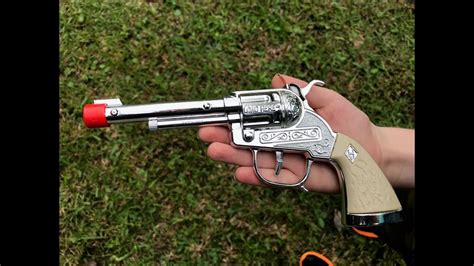 Parris mfg co. Die cast metal western toy replica cap gun - YouTube