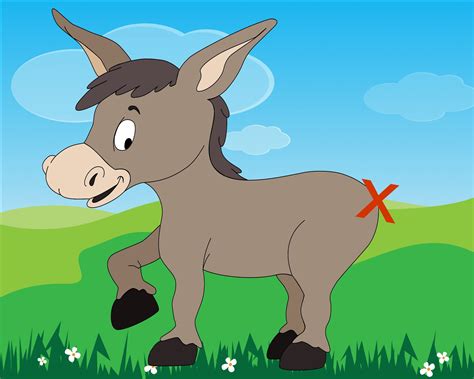 printable tails for pin the tail on the donkey
