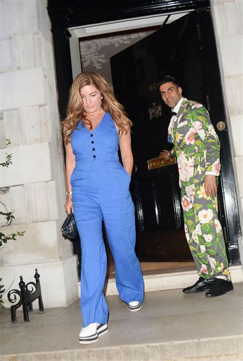 KARREN BRADY Leaves Annabel’s in London 08/16/2018 – HawtCelebs