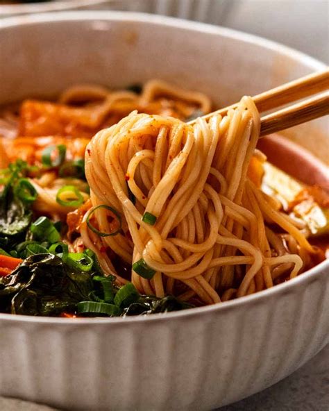 minute spicy korean noodle soup recipetin eats