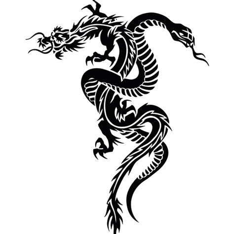 Dragon with snake | Free SVG