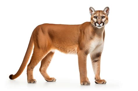 premium photo puma  isolated white background animal