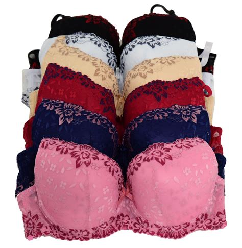 Pink Women Bras 6 Pack of Bra B Cup C Cup Size 36B (6678) - Walmart.com