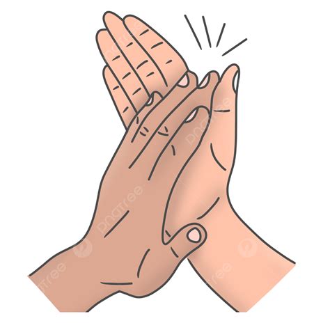 clap  hands clap hand illustration png transparent