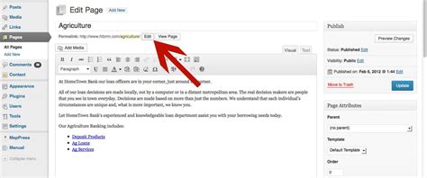 Wordpress Tip #1: How to Change a Page URL